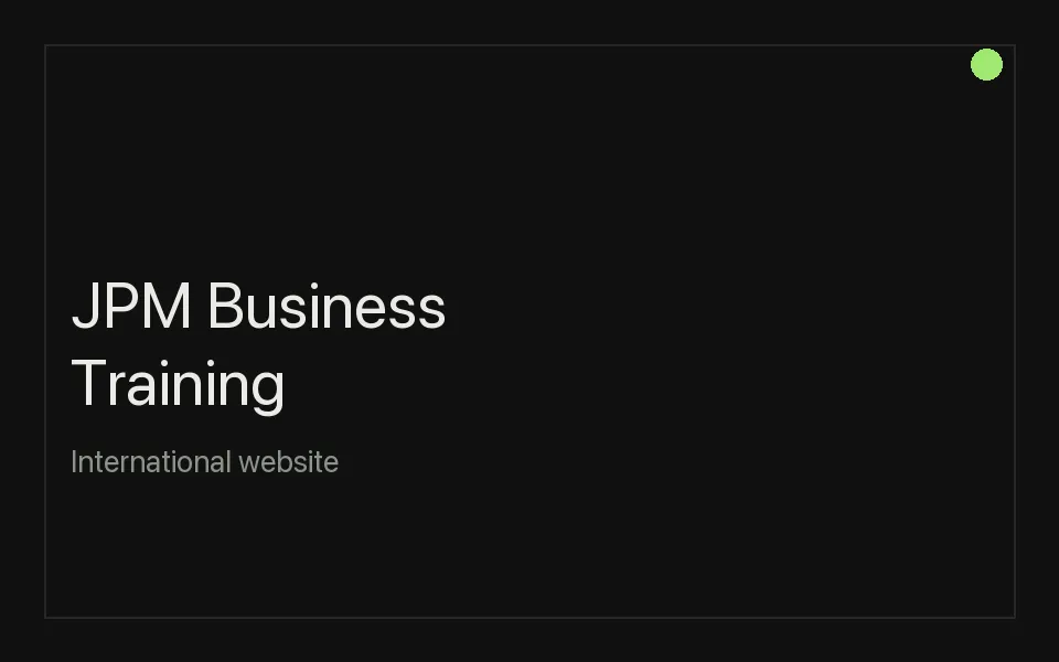 JPM Business Training